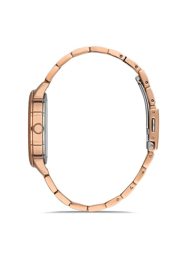 DANIEL KLEIN ساعة دانييل كلاين النسائية ذات الميناء الفضي الدائرية بسوار من الستانلس ستيل DK.1.13259-2 - Image 2