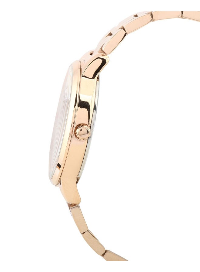 DANIEL KLEIN ساعة دانييل كلاين النسائية ذات الميناء الفضي الدائرية بسوار من الستانلس ستيل DK.1.13259-2 - Image 3