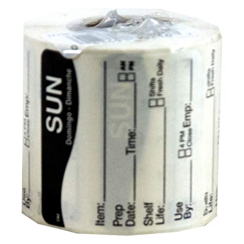 DayMark Safety Systems DissolveMark IT112213 "Sun" Day of The Week Label, 2" x 2" (Roll of 250) - Image 5