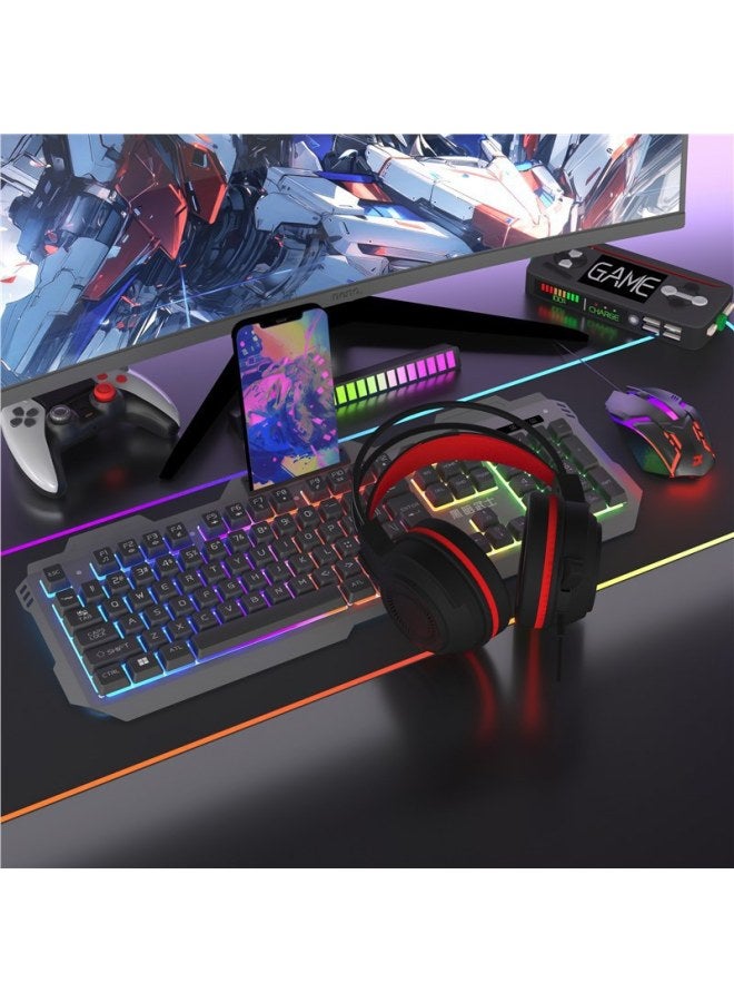 Zhaoyin Wired Luminous Keyboard Mouse Suit Gaming Computer Desktop Notes Suspension Keycap Mechanical Feel USB