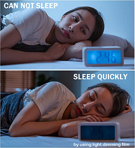 Luenir 11.8x8.2 inches Light Dimming Stickers Adhesive Film Light Blocking Cover Filter for Electronics, Alarm Clock, Monitor, LED Light, LCD Panels, 4 Pieces - Image 5