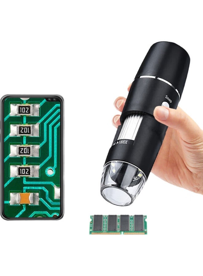 Mixout Digital Microscope, Electronic Magnifier, Wifi Connection To Smartphone, Photo And Video Capture, Industrial Circuit Board Repair - Image 1