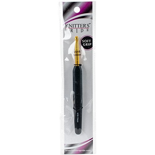 Knitter's Pride Aluminum Crochet Hook, H/5mm, Gold - Image 1