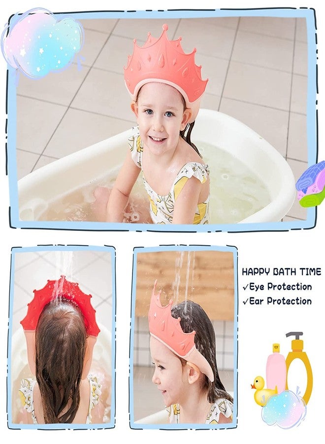 NL TRADERS Baby Shower Cap ,Bath Visor hat for Eye and Ear wash Protection,Adjustable Silicone Bathing Crown Waterproof Shampoo hat for Washing Hair, Shower Bathing Protection Bath Cap for Toddler, Baby, Children. - Image 3