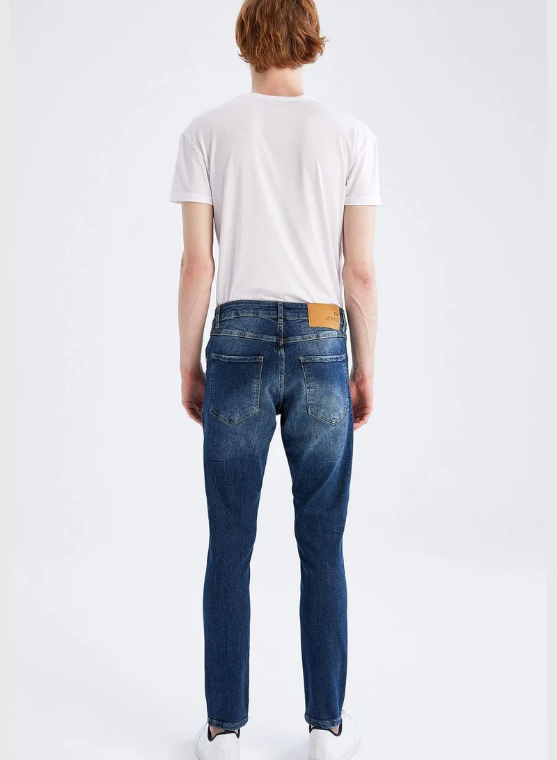 DeFacto Skinny Comfort Fit Distressed Jeans