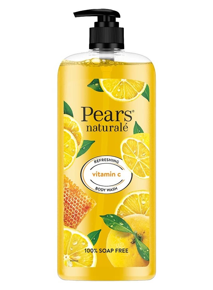 Pears Pears Naturale Refreshing Vitamin C Body Wash with Natural Yuzu Lemon Vitamin C Honey Extract for Refreshed Radiant Skin 750 ml - Image 1