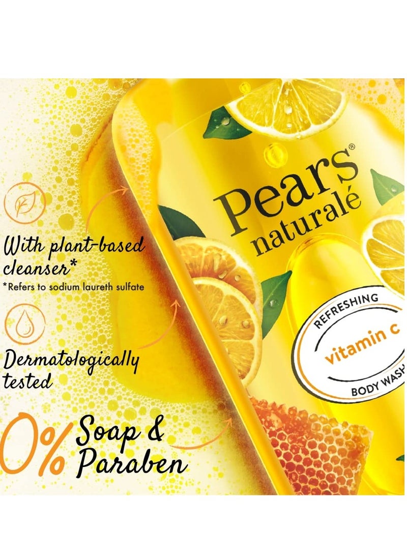 Pears Pears Naturale Refreshing Vitamin C Body Wash with Natural Yuzu Lemon Vitamin C Honey Extract for Refreshed Radiant Skin 750 ml - Image 4