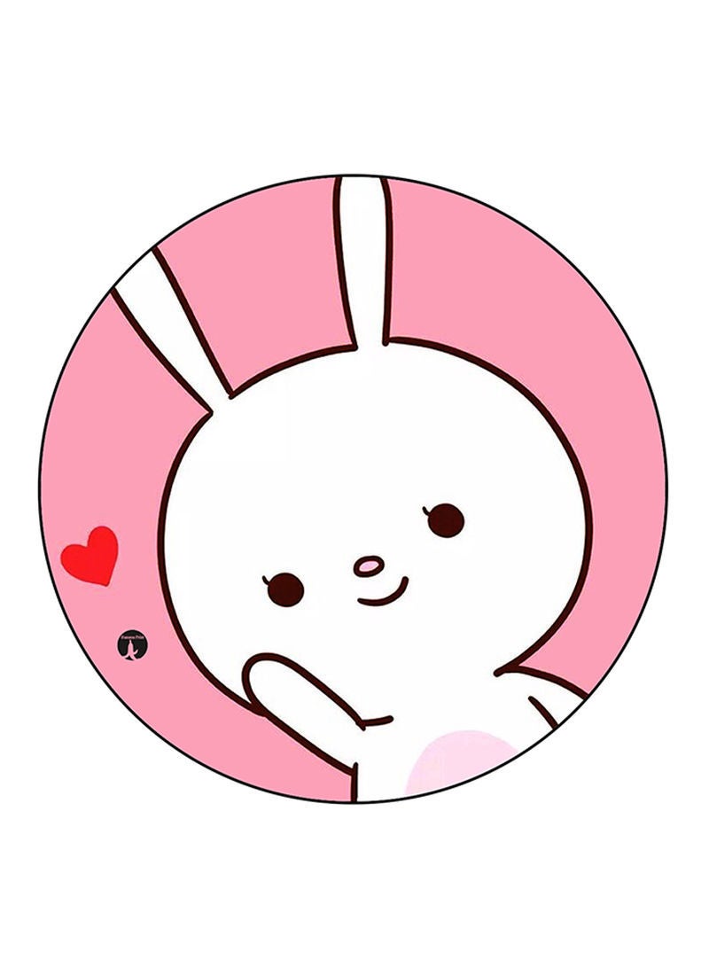 RKN Rabbit Printed Large Round Pin Badge Multicolour - Image 2