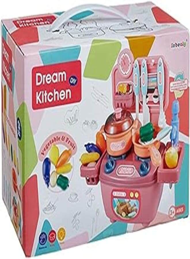 Dream Kitchen Playset For Girls 10 PCS