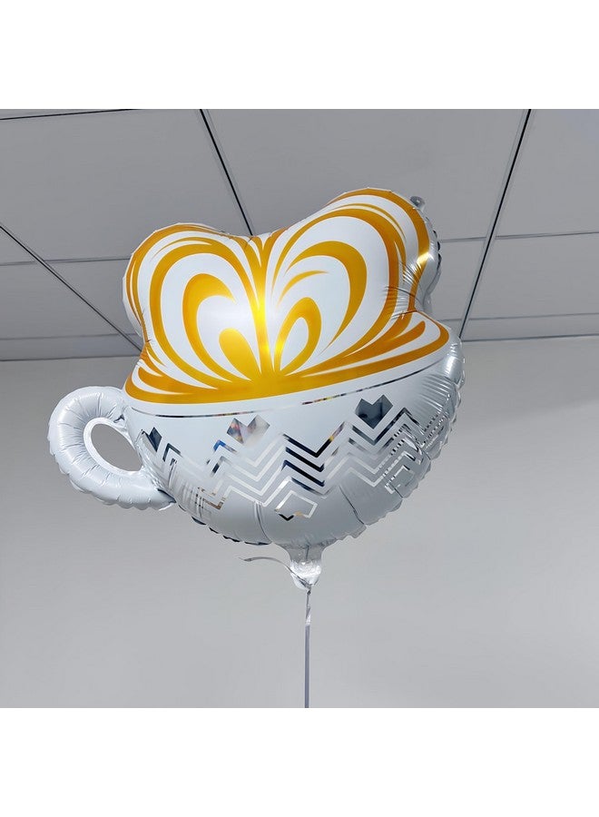 CYMYLAR CYMYLAR 3 Pcs Coffee Latte Balloons/Coffee Birthday Party Decorations/I Love You A Latte/Coffee Booth Decoration/Coffee Lovers Party Decorations/Wedding/Coffee Bar Wall Table Decorations/Adults Party  - Image 4