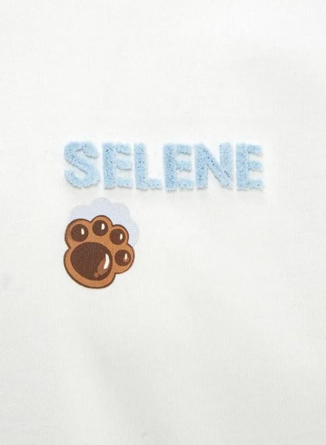 Selene Unisex - Bear Graphic Crew Neck T-Shirt