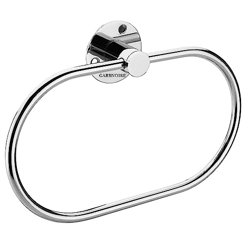 GARBNOIRE Stainless Steel Towel Ring | Napkin Ring | Modern Bath Towel Stand | Towel Holder | Towel Hanger with Chrome Finish - Image 4