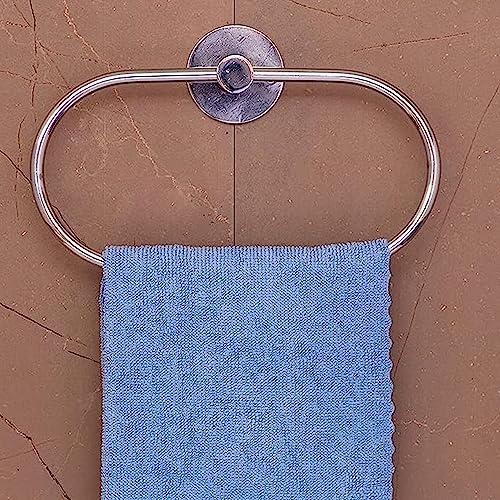 GARBNOIRE Stainless Steel Towel Ring | Napkin Ring | Modern Bath Towel Stand | Towel Holder | Towel Hanger with Chrome Finish - Image 2