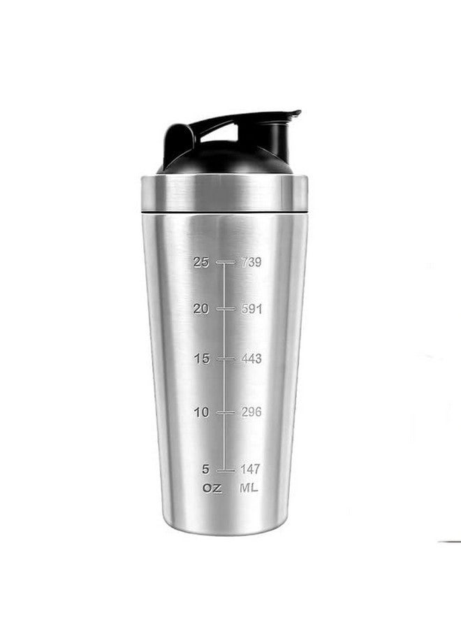 wike Apex FIT-X Gym Shaker Bottle 750ml - 100% Leakproof Design with Knob, Silver | BPA-Free, Includes Wire Whisk Ball & wike Cleaning Cloth | Ideal for Protein Shake, Pre-Post Workout Hydration - Image 1