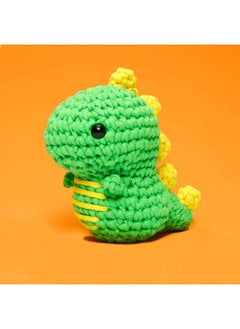 The Woobles The Woobles Beginners Crochet Kit with Easy Peasy Yarn as seen on Shark Tank - with Step-by-Step Video Tutorials - Fred The Dinosaur  - Image 1