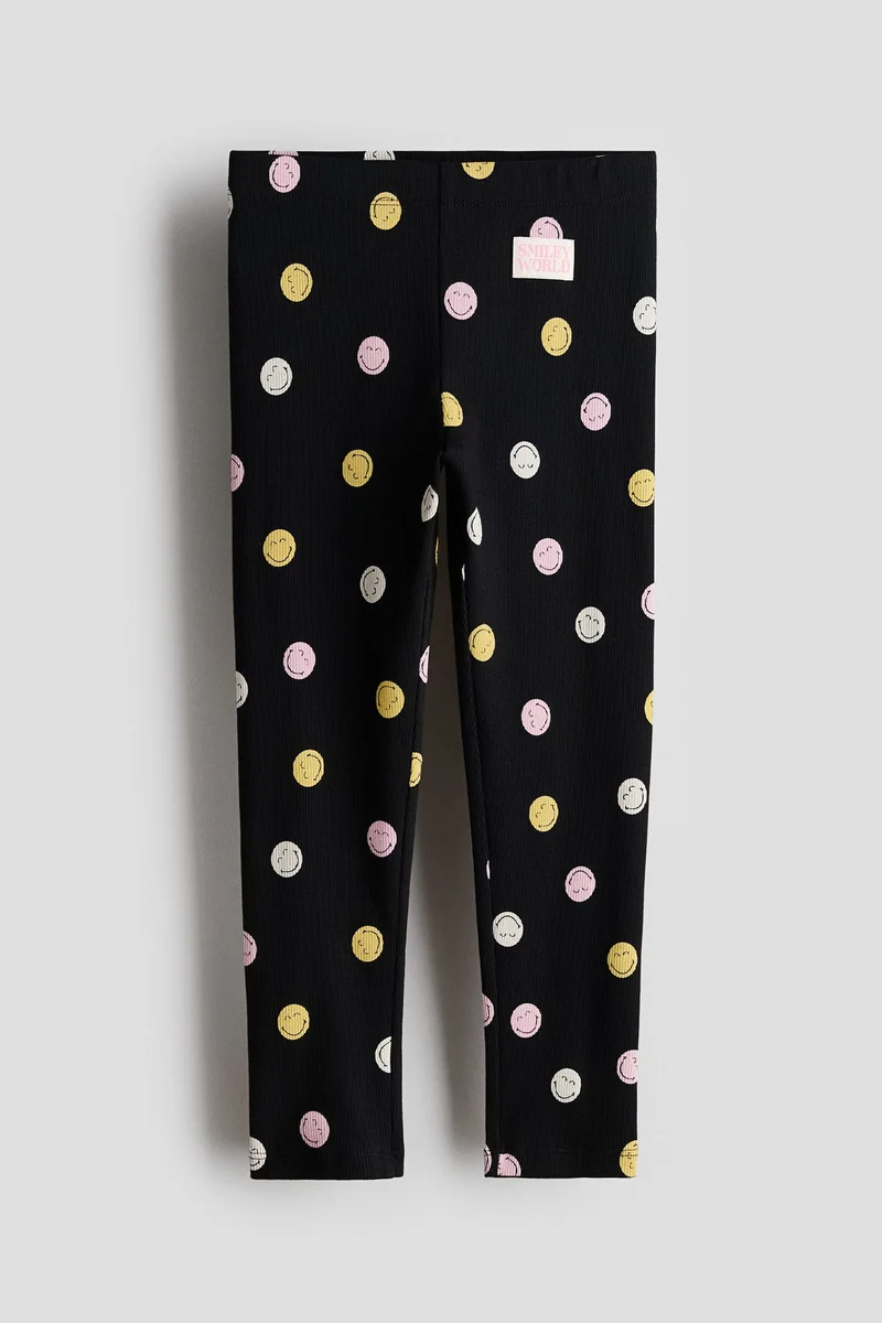 H&M Printed cotton leggings