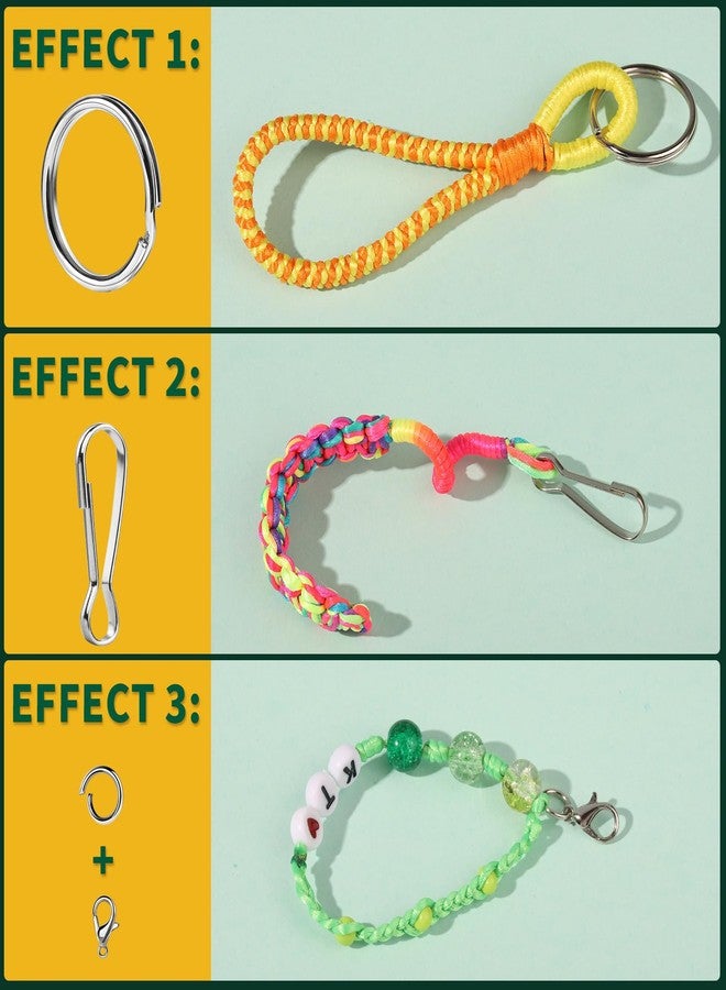 FANDAMEI FDNDAMEI 12 Colors Nylon String for Bracelets, Waxed String for Bracelet Making, Satin Nylon Cord for Jewelry Making, Nylon Beading Thread for Craft, String for Bracelet, Necklace, Knit Craft 12 Rolls - Image 4