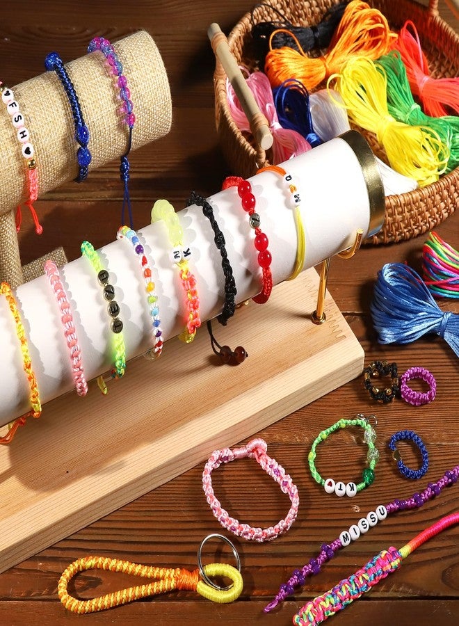 FANDAMEI FDNDAMEI 12 Colors Nylon String for Bracelets, Waxed String for Bracelet Making, Satin Nylon Cord for Jewelry Making, Nylon Beading Thread for Craft, String for Bracelet, Necklace, Knit Craft 12 Rolls - Image 5