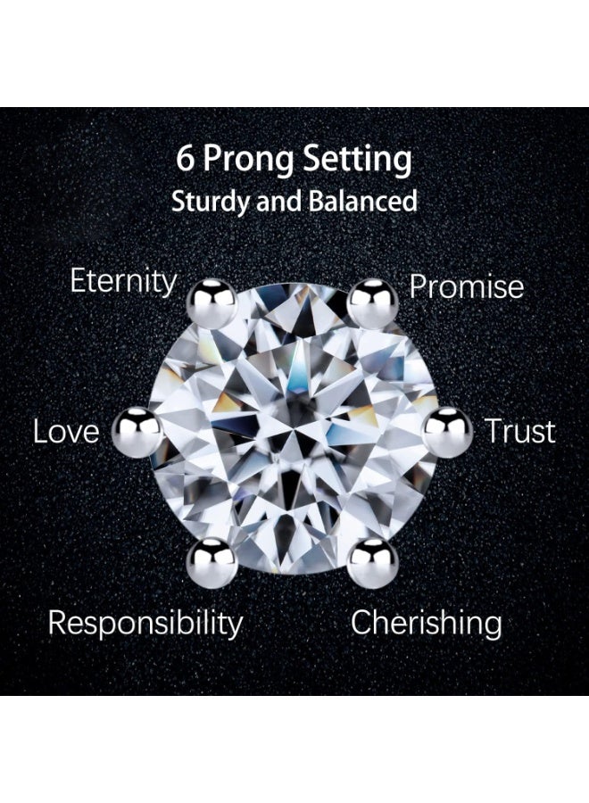 جوليا ستور أقراط مرصعة بالزركونيا المكعبة مطلية بالذهب الأبيض عيار 18 قيراطًا من الفولاذ المقاوم للصدأ 316L بسيطة وبسيطة تشبه الماس أقراط عصرية بسيطة وأنيقة مجوهرات هدية للنساء - Image 2