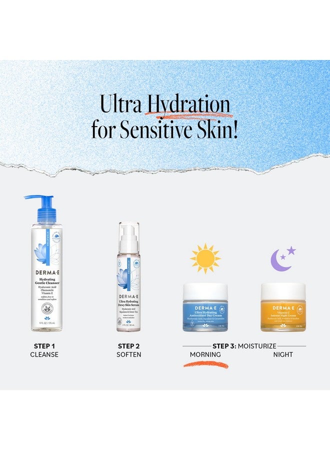 derma-e Derma E Ultra Hydrating Antioxidant Day Cream - Face Moisturizer with Hyaluronic Acid, Squalane, and Ceramides to Smooth and Nourish, Hydrating Face Moisturizer for Sensitive Skin, 2 Fl Oz - Image 5