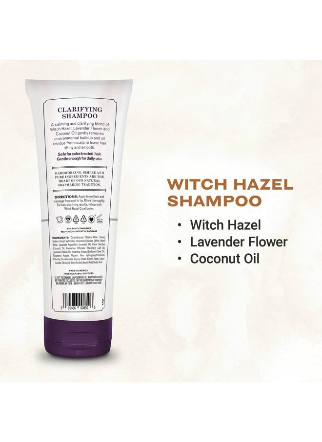 GRANDPA'S The Grandpa Soap Company Clarifying Witch Hazel Shampoo - Removes Buildup, With Witch Hazel & Lavender Flower, For All Hair Types, Vegan, Sulfates and Parabens Free, 8 Fl Oz  - Image 2