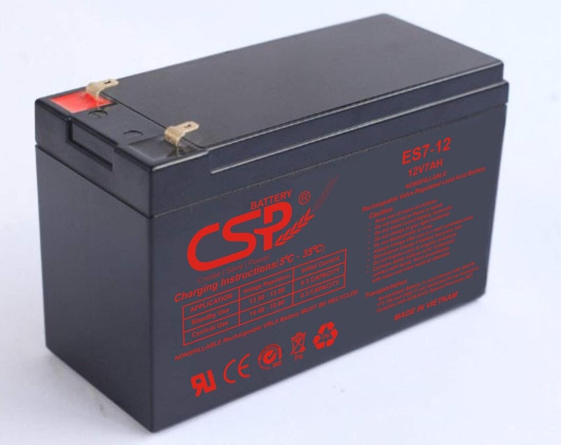CSP AGM Batteries : 7Ah,12V Heavy-Duty Deep Cycle - Image 1