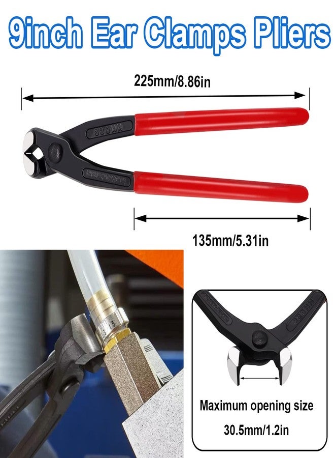 Tnisesm Pex Crimping Clamp Cinch Tool Kit with 20PCS 1/2-inch and 10PCS 3/4-inch PEX Clamps and Pex Pipe Cutter - Image 4