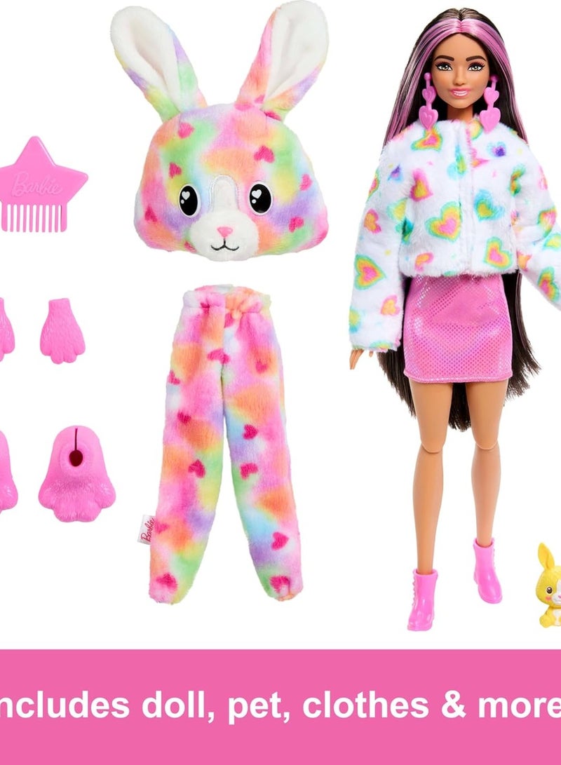 Barbie Cutie Reveal Doll and Accessories with Plush Tie-Dye Bunny Costume - Image 2