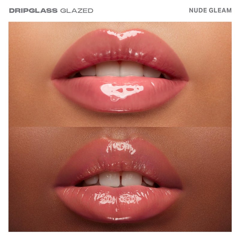 MORPHE Dripglass High Shine Lip Gloss - Semi-Sheer or Full Coverage Lip Color with Glass-Like Shine and Nonsticky Finish - Infused With Squalane & Vitamin E - Nude Gleam (0.13 Fl Oz) - Image 2