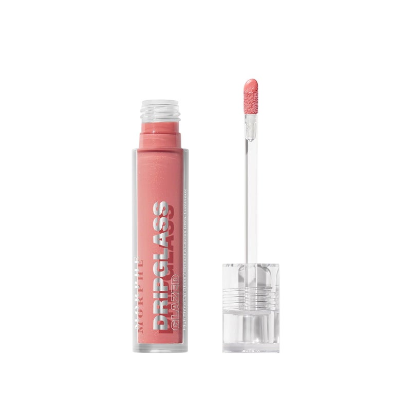 MORPHE Dripglass High Shine Lip Gloss - Semi-Sheer or Full Coverage Lip Color with Glass-Like Shine and Nonsticky Finish - Infused With Squalane & Vitamin E - Nude Gleam (0.13 Fl Oz) - Image 1