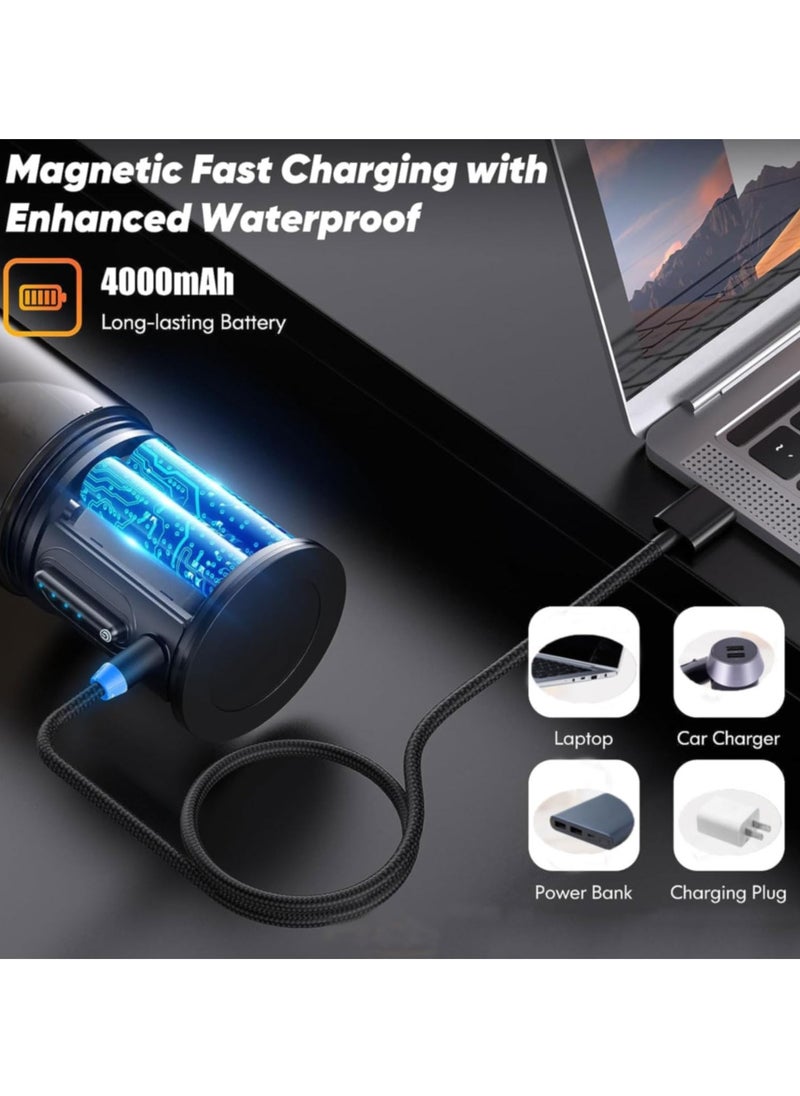 Citrus Juicer, Electric Orange Squeezer with Powerful Motor and USB Charging Cable, Juicer Extractor, Lime Suitable for Orange, Citrus, Apple, Grapefruit Pear