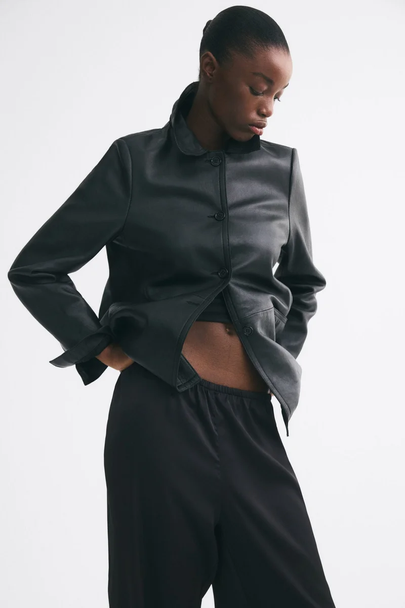 H&M Wide satin trousers
