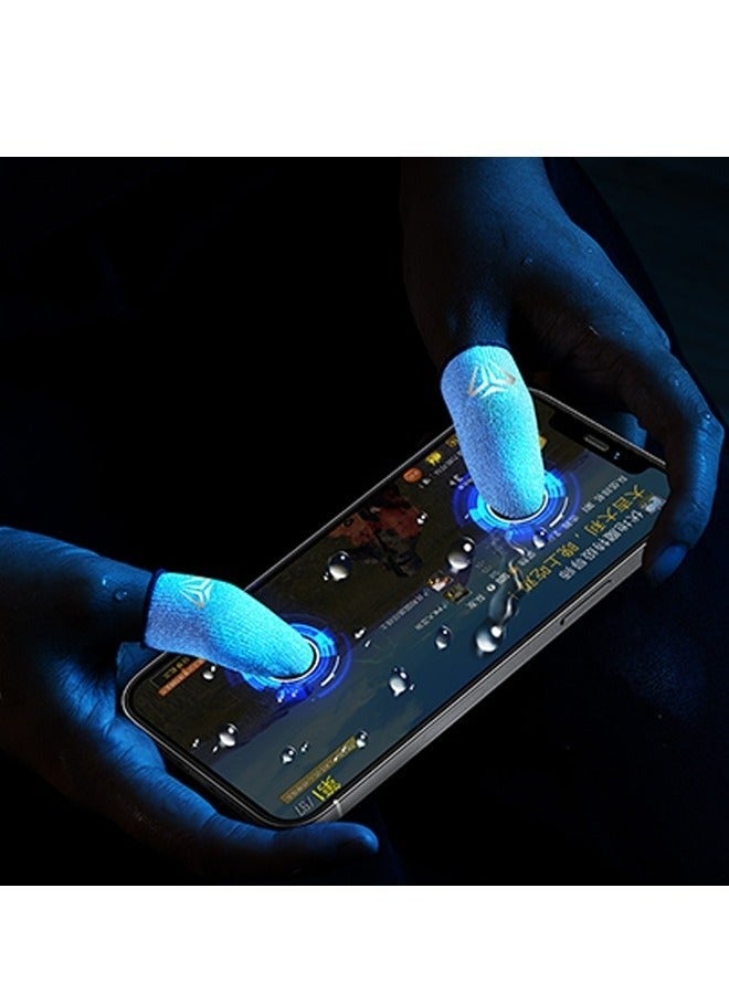 4 Pieces Gaming Finger Sleeve Gloves (with Box) - Premier League Edition, More Silver Fiber Added, 2024 Upgraded Version, for PUBG/Cod/LOL/ROS  - Image 4