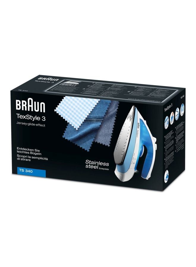 BRAUN Electric Steam Iron 2000W 2000 W TS340C Blue/White - Image 4