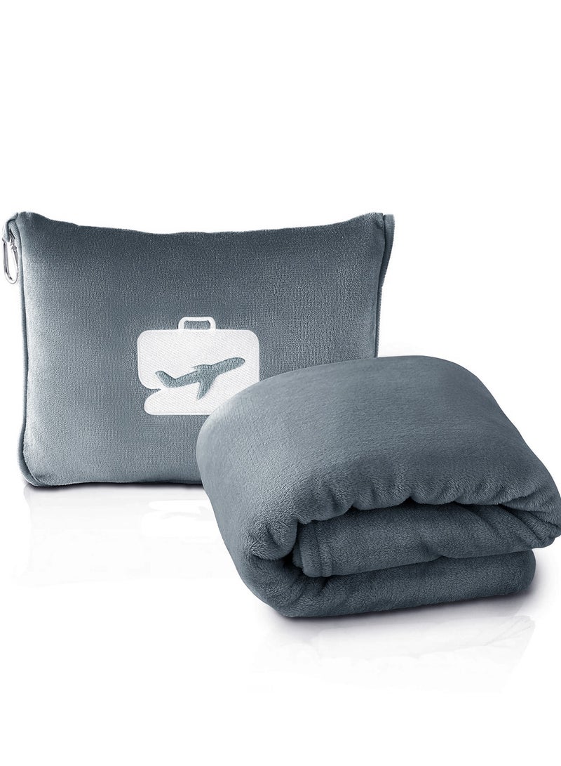 BSB HOME Plain Polar Fleece Heavy Weight Single Bed Travel Blanket Warm Soft & Comfortable for Winter/AC Room/Hotel/Donation/Travelling (Grey, 800 Gram, 60X90 Inches) - Image 1