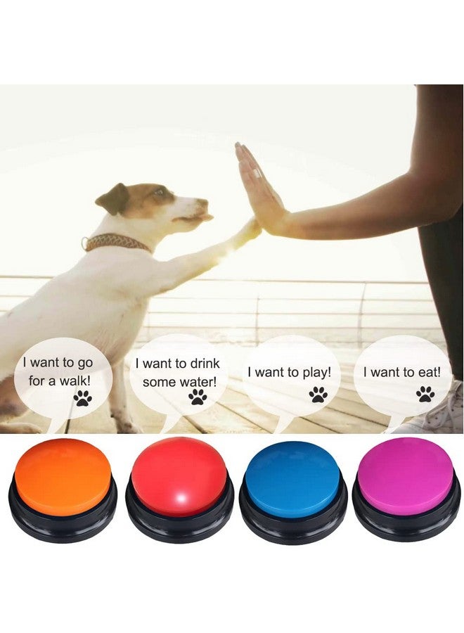 Artist Unknown 4 Color Voice Recording Button, Dog Buttons for Communication Pet Training Buzzer, 30 Second Record & Playback, Funny Gift for Study Office Home - 4 Color Packs - Image 3