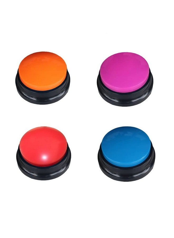 Artist Unknown 4 Color Voice Recording Button, Dog Buttons for Communication Pet Training Buzzer, 30 Second Record & Playback, Funny Gift for Study Office Home - 4 Color Packs - Image 1