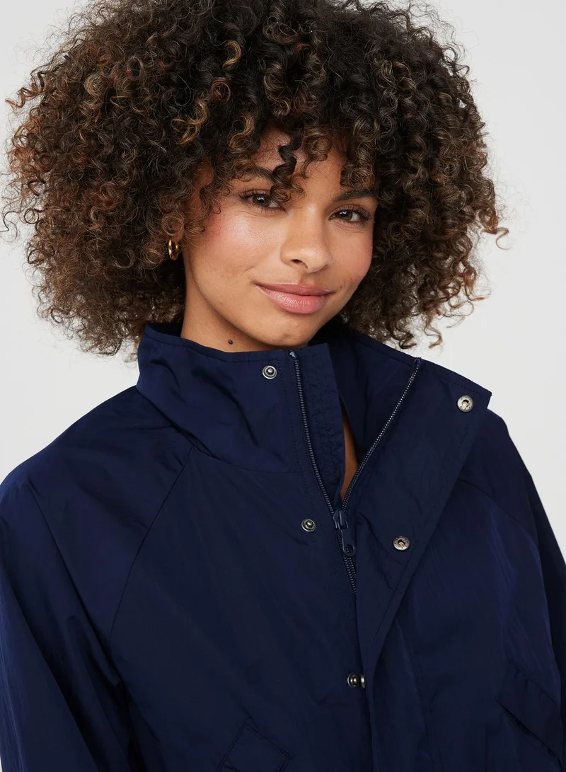 Aerie Button Zip Detail Jacket