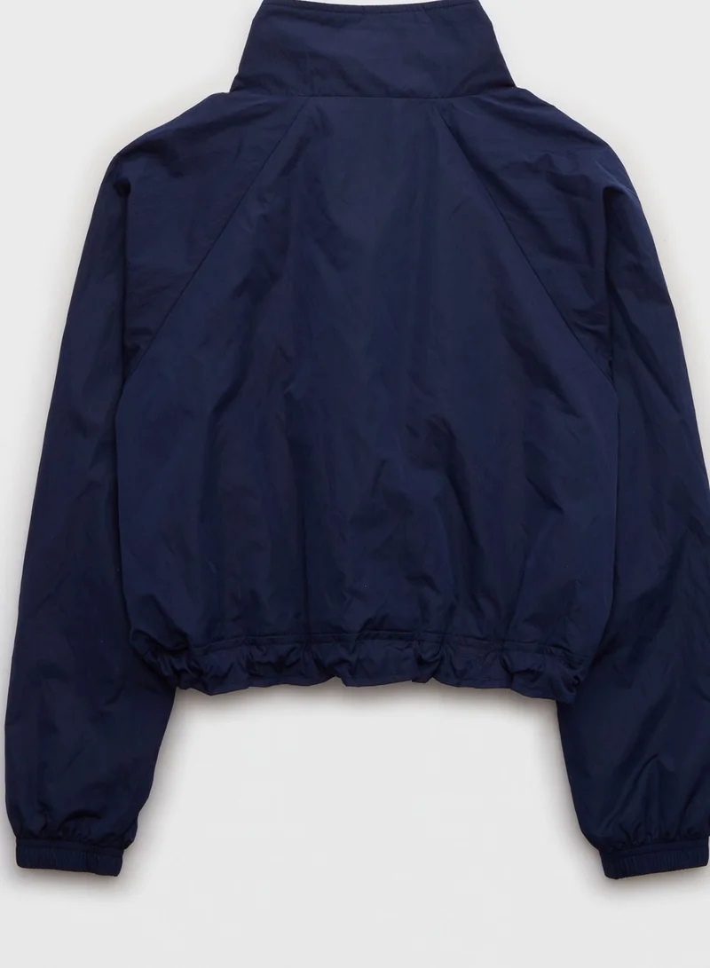 Aerie Button Zip Detail Jacket