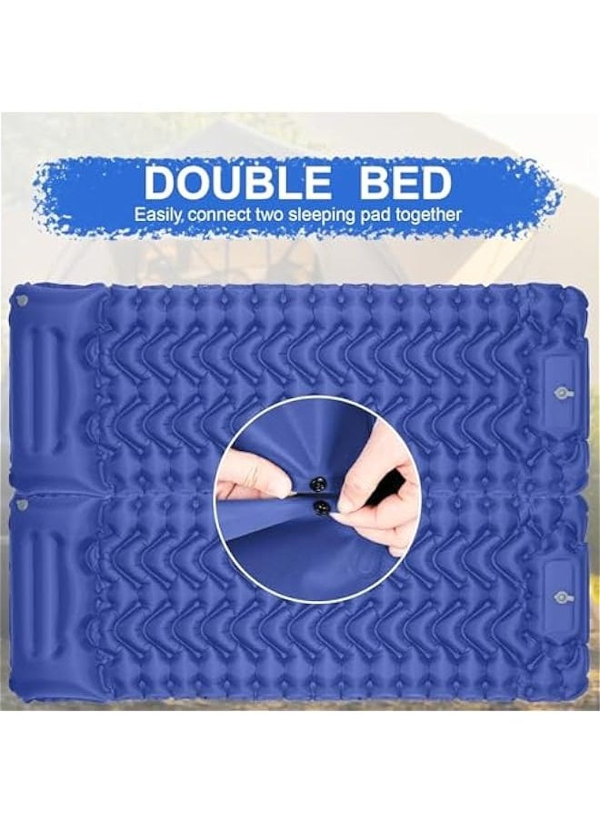 TRASSLE Sleeping Pad, Ultralight Inflatable Sleeping Pad for Camping, Built-in Pump, Ultimate for Camping, Hiking, Airpad, Carry Bag, Repair Kit, Compact & Lightweight Air Mattress  - Image 2