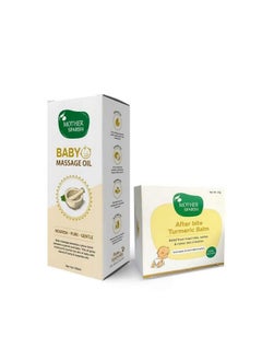 Mother Sparsh Ayurvedic Baby Massage Oil 18 Herbal Extracts And Oilslajjalu Tagar Almond & Avo + After Bite Turmeric Balm (Combo)  - Image 2