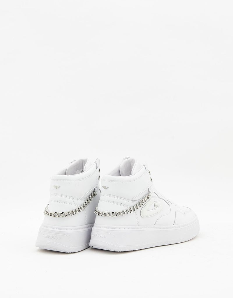 Guardiani New Era 0157 Women's White Leather Sneakers  - Image 4