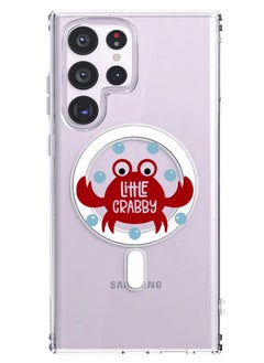 Magnetic Case for Samsung Galaxy S23 Ultra 6.8-inch Compatible with MagSafe Wireless Charging, Shockproof Phone Bumper Cover Little crabby copy