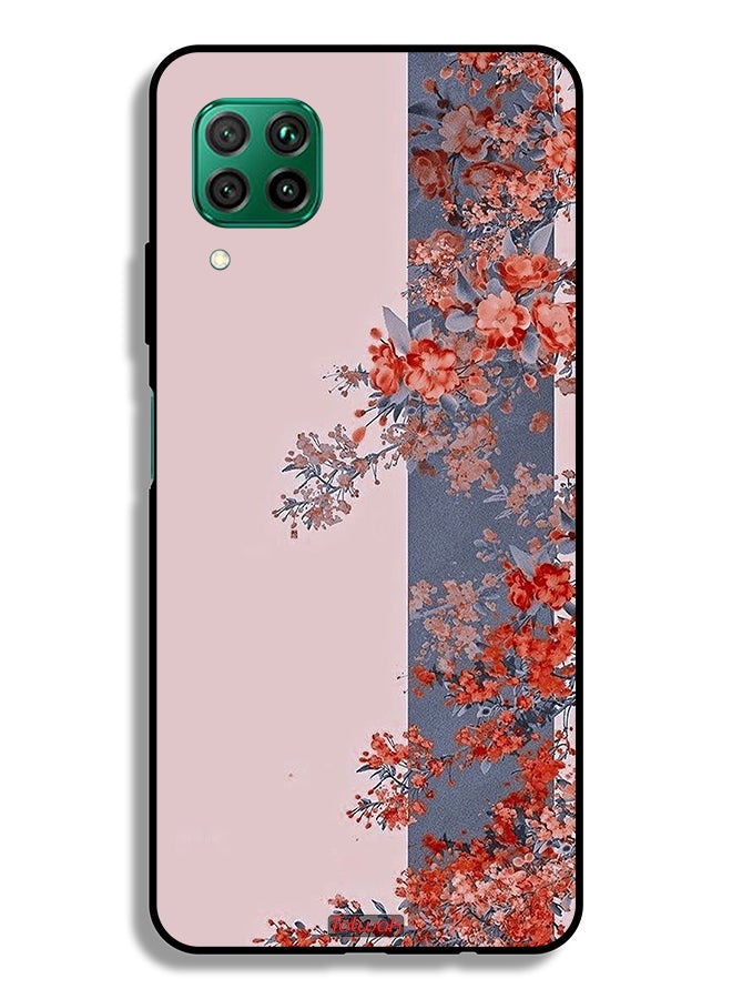 Tolwak Huawei nova 7i Protective Case Cover Tree Leaves And Flowers Art - Image 2