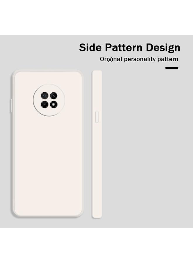 اس-توب جراب لهاتف Huawei Enjoy 20 Plus 5G بلون سادة من السيليكون السائل المقلد مع حافة مستقيمة وغطاء حماية كامل مقاوم للسقوط - Image 2