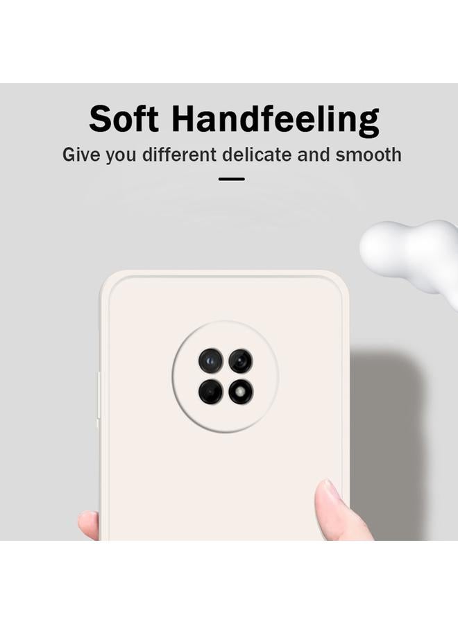 اس-توب جراب لهاتف Huawei Enjoy 20 Plus 5G بلون سادة من السيليكون السائل المقلد مع حافة مستقيمة وغطاء حماية كامل مقاوم للسقوط - Image 3