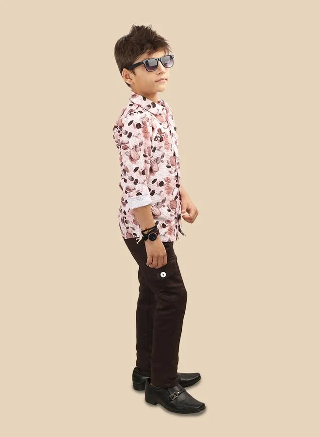 Ts Trends Ts Trends Printed Buttoned Shirt and Pant Set
