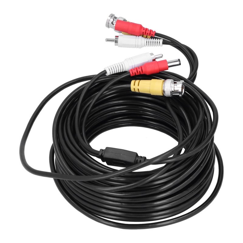 Portable Security Camera Cable 30 Meters Anti-Interference 3-In-1 Cable - Stable Performance Copper Core Cable for DVR Surveillance Systems - Image 5