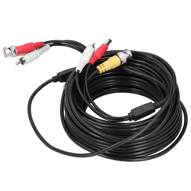 Portable Security Camera Cable 30 Meters Anti-Interference 3-In-1 Cable - Stable Performance Copper Core Cable for DVR Surveillance Systems - Image 2
