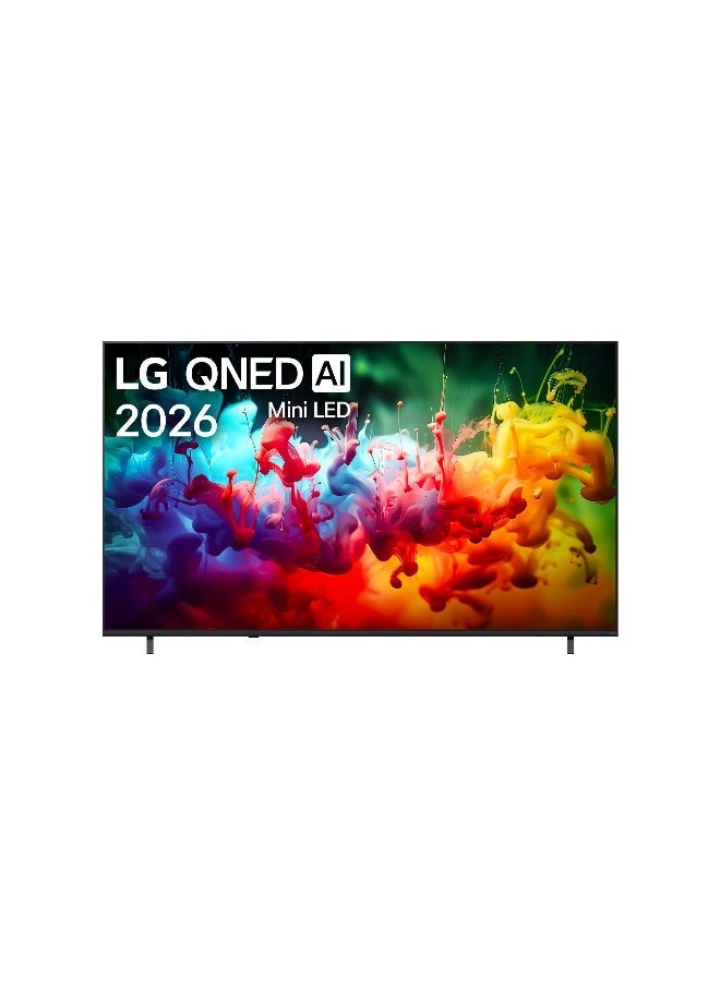 LG 85 inch LG QNED evo AI Mini LED QNED7 4K Smart TV, 60Hz, WebOS, α7 AI Processor 4K Gen9, HDR10 / HLG, Model Year 2026, 2 Years Warranty - 85QNED7EB6T black - Image 1